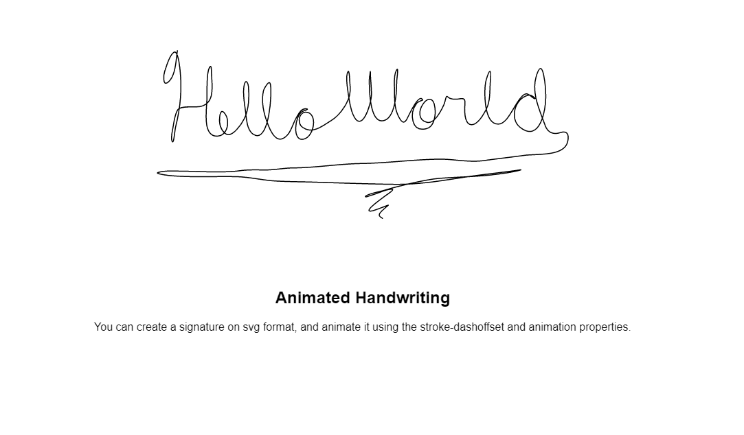 Animated Signatures